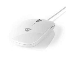 Nedis MSWD200WT - Kabelová Myš | 1 000 dpi | 3 tlačítka | Bílá barva