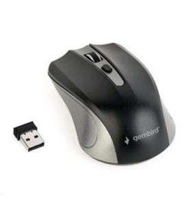 Myš GEMBIRD MUSW-4B-04-GB, šedo-černá, bezdrátová, USB nano receiver