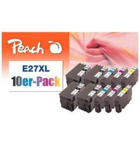PEACH kompatibilní cartridge Epson  No. 27XL, Combi pack (10), 4x Black, 2x Cyan, 2x Magenta, 2x Yellow 10 x14 ml