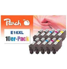 PEACH kompatibilní cartridge Epson No. 16XL, Combi pack (10) 4xBlack 4x15 ml, 2x Cyan, 2x Magenta, 2x Yellow 6x10 ml