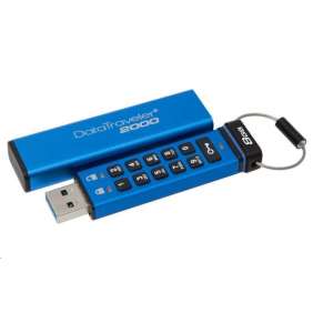 8GB Kingston USB 3.0 DT2000 HW šifrování, keypad