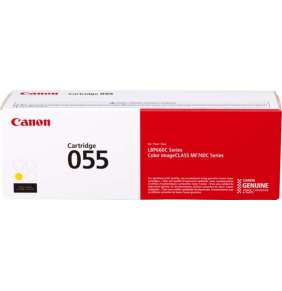 Canon originální toner CRG-055Y (žlutý, 2100str.) pro Canon MF742Cdw, MF744Cdw, MF746Cx, LBP663Cdw, LBP664Cx