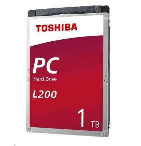 TOSHIBA HDD L200 Laptop PC (SMR) 1TB, SATA III, 5400 otáčok za minútu, 128MB cache, 2,5", 7mm, RETAIL