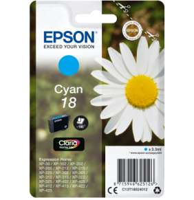 Epson inkoustová náplň/ T1802/ Singlepack 18 Claria Home Ink/ Modrá
