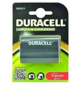 DURACELL Baterie - DRC511 pro Canon DRC511, černá, 1400 mAh, 7.4 V