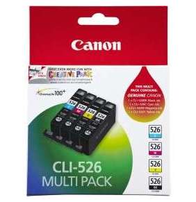 Canon multipack s foto papírem inkoustových náplní CLI-526 C/M/Y/BK PHOTO VALUE BL