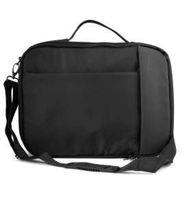 Modecom brašna TRENTON na notebooky do velikosti 15,6", kovové přezky, 14 kapes, funkce batohu, černá