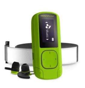 ENERGY MP3 Clip Bluetooth Sport Greenstone (16GB, MicroSD, FM, sluchátka, pásek na paži)