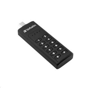 VERBATIM USB C 3.1 disk 32 GB - klávesnica Secure (R:160/W:130 MB/s) GDPR