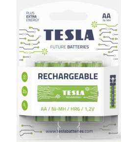 Tesla AA RECHARGEABLE+ nabíjecí Ni-MH 2450mAh, 4 ks, ND