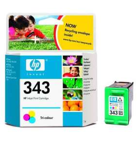 HP No. 343 Tri-colour Inkjet Print Cartridge (7ml) 