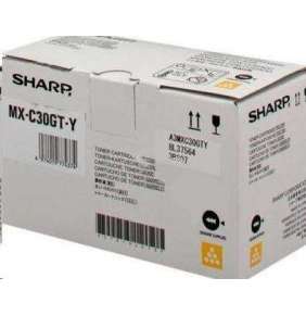 Sharp Toner MX-C30GTY, žlutý 6000 stran