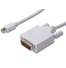 PREMIUMCORD Mini DisplayPort - DVI kábel 1 m, biely