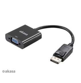 AKASA kabel redukce DisplayPort na VGA (D-SUB), 20cm