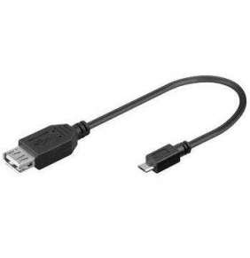 PremiumCord USB redukce kabel USB A/female - Micro USB/male 20cm OTG