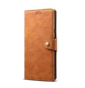 Lenuo Leather pro Xiaomi Redmi Note 8 Pro, hnědá