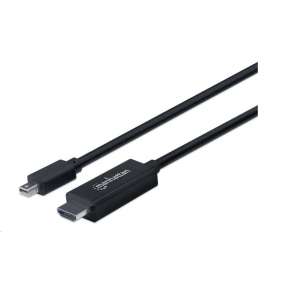 Kábel MANHATTAN Mini DisplayPort na HDMI (1080p), 3 m, čierny