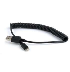 Gembird kábel nabíjací Lightning 8-pin (M) na USB 2.0 (M), PVC krútený, 1.5 m, čierny