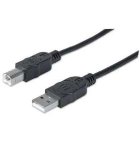 MANHATTAN USB kábel 2.0 Kábel A-B 1,8 m, čierny