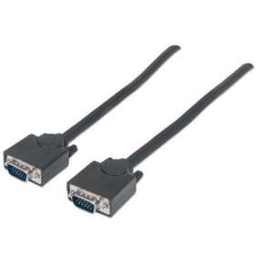 MANHATTAN kabel SVGA k monitoru, HD15 Male / HD15 Male, 20m, Black