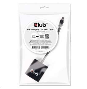 Club3D Adaptér aktívny mini DisplayPort 1.2 na HDMI 2.0 4K60Hz UHD, (M/F), 20 cm