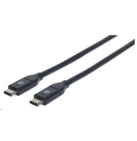 MANHATTAN USB 3.1 Kábel Gen2, samec typu C / samec typu C, 1 m (3 ft.), 3A, čierna
