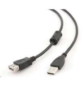 Cablexpert kábel USB 2.0 A-A M/F 4.5M Predlžovací s feritom