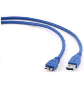 Kábel CABLEXPERT USB A-B micro 1,8m 3.0, modrý