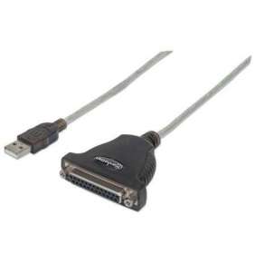 MANHATTAN Kábel / prevodník USB na paralelný port 1,8 m (USB AM / DB25F, IEEE1284)