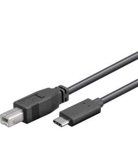 PremiumCord Kabel USB 3.1 konektor C/male - USB 2.0 konektor B/male, 22 cm