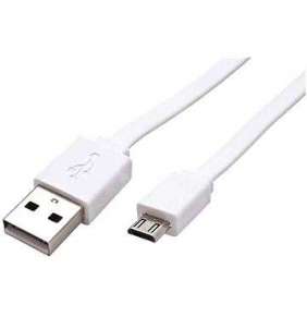 TB Touch Micro USB - USB kabel, plochý, 1m, bílý