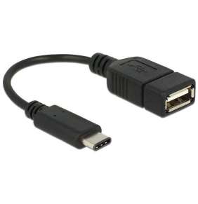 Delock adapter kabel USB Typ-C™ 2.0 samec   USB 2.0 typ A samice 15 cm černý