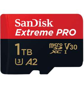 SanDisk Extreme Pro 1TB microSDXC / CL10 / A2 / UHS-I U3 / 170mb/s / vč. adaptéru