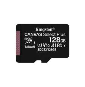 128 GB . microSDXC karta Kingston Canvas Select Plus Class 10 (r/w 100MB/s) bez adaptéra