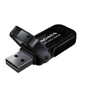 ADATA Flash Disk 64GB UV240, USB 2.0 Dash Drive, černá