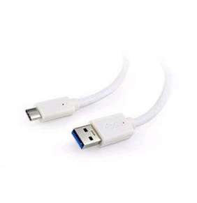 Kabel CABLEXPERT USB 3.0 AM na Type-C kabel (AM/CM), 1m, bílý