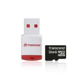 Transcend 32GB microSDHC (Class 10) paměťová karta  + USB čtečka