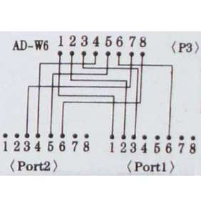 DATACOM "Y" adaptér STP CAT5E  PC / PC+TEL