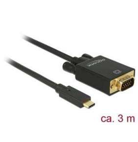 Delock Kabel USB Type-C™ samec   VGA samec (DP Alt Mód) Full HD 1080p 3 m černý