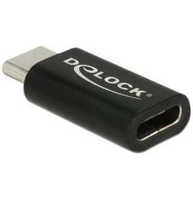 Delock Adaptér SuperSpeed USB 10 Gbps (USB 3.1 Gen 2) USB Type-C™ samec   port samice černý