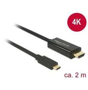 Delock kabel USB Type-C™ male   HDMI male (DP Alt Mode) 4K 30 Hz 2 m black 
