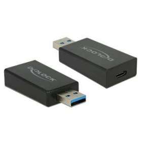 Delock Adaptér SuperSpeed USB 10 Gbps (USB 3.1 Gen 2) TypA samec   USB Type-C™ samice černý