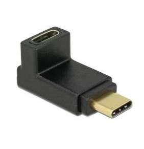 Delock Adaptér SuperSpeed USB 10 Gbps (USB 3.1 Gen 2) USB Type-C™ samec   port samice pravoúhlý nahoru / dolů