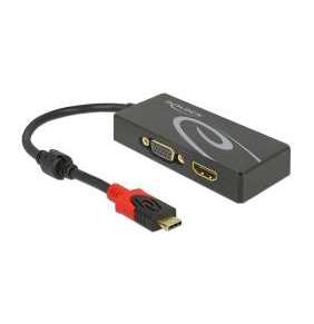Delock USB Type-C™ Splitter (DP Alt Mód)   1 x HDMI + 1 x VGA výstup