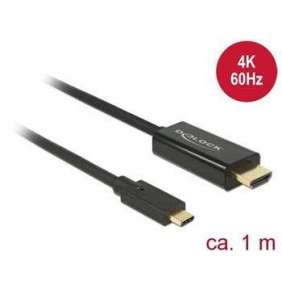 Delock Kabel USB Type-C™ samec   HDMI samec (DP Alt Mód) 4K 60 Hz 1 m černý