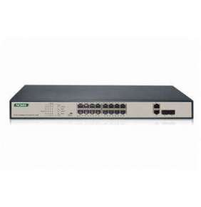 DIGITUS Professional 16-port Fast Ethernet PoE Switch