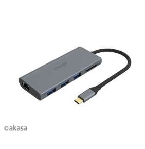 AKASA - externí USB hub - USB typ-C na 9-in-1