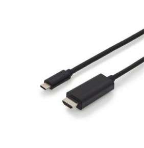 Digitus kabelový převodníkl USB typu C na HDMI 2,0 m, 4K/60Hz, 18 GB, CE, bl, zlacené konektory
