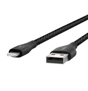 Belkin kábel DuraTek Plus USB to Lightning with Strap 3m - Black