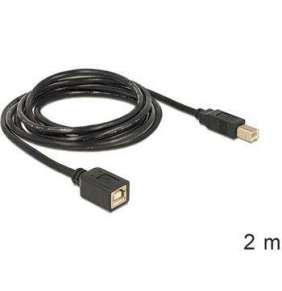 Delock Cable USB 2.0 B samec   B samice prodlužující 2 m